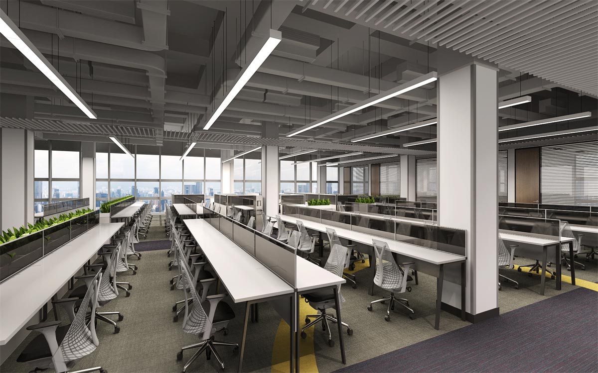 佰仟金融辦公室職員區設計裝修 佰仟金融辦公室職員區設計裝修