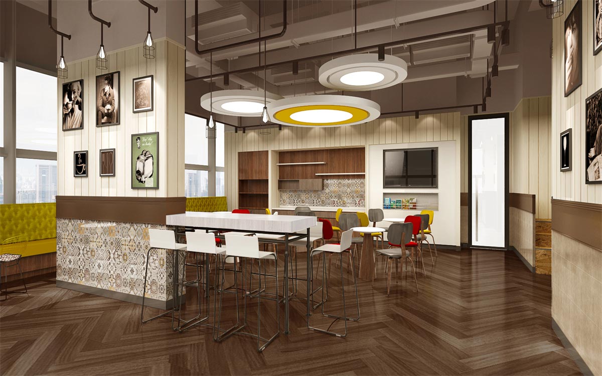 深圳佰仟金融辦公室餐廳裝修 深圳佰仟金融辦公室餐廳裝修